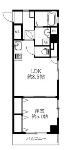 ラグジュアリーアパートメント目黒東山 2階 間取り図