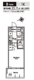 コンフォリア東新宿ステーションフロント 402 間取り図