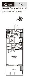 コンフォリア東新宿ステーションフロント 303 間取り図