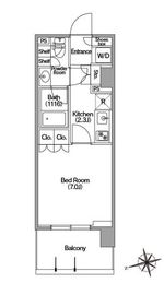 コンフォリア東新宿ステーションフロント 405 間取り図