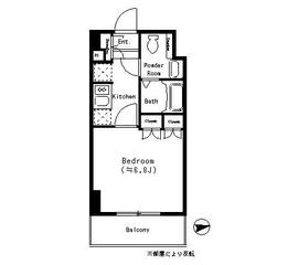 パークキューブ四谷三丁目 414 間取り図