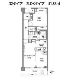 コンフォリア目黒青葉台 203 間取り図