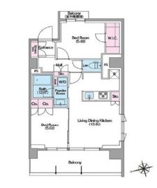 コンフォリア東新宿ステーションフロント 1006 間取り図