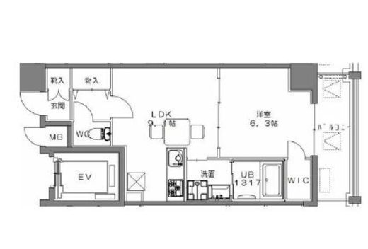 コンソラトゥール笹塚2 602 間取り図