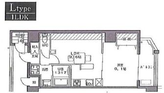 コンソラトゥール笹塚2 605 間取り図