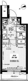 グラーサ銀座イースト 10階 間取り図