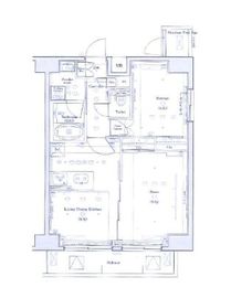 ステージグランデ芝大門 14階 間取り図