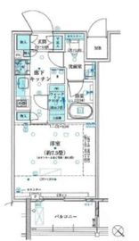 パークリュクス白金高輪 14階 間取り図