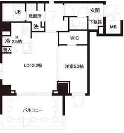 レジディア白金高輪 601 間取り図