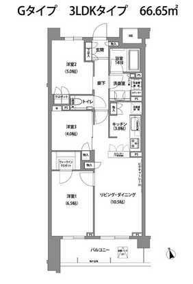 コンフォリア目黒青葉台 113 間取り図