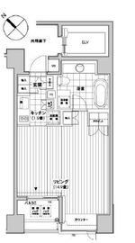 カスタリア銀座 1301 間取り図