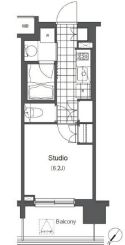 アパートメンツ千駄木 603 間取り図