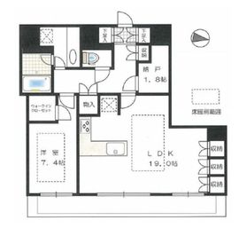 カテリーナ三田タワースイート イーストアーク 16階 間取り図