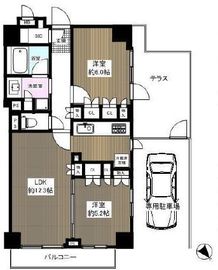 プレシス市谷台町坂 2階 間取り図