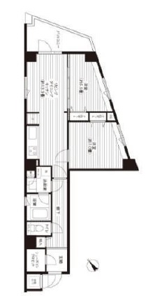 コスモリード新宿余丁町 211 間取り図