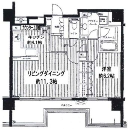 サンフル芝浦キャナルオーパス 4階 間取り図