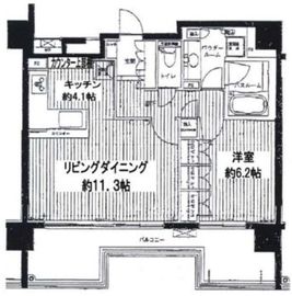 サンフル芝浦キャナルオーパス 4階 間取り図