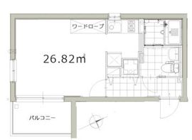 アレーロ北参道 302 間取り図