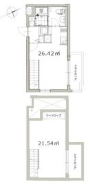 アレーロ北参道 104 間取り図