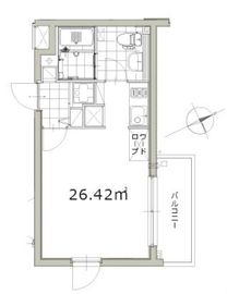 アレーロ北参道 204 間取り図