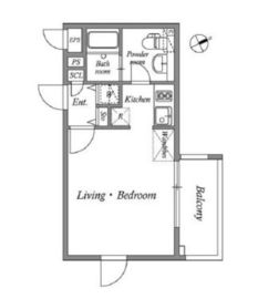 アレーロ北参道 304 間取り図