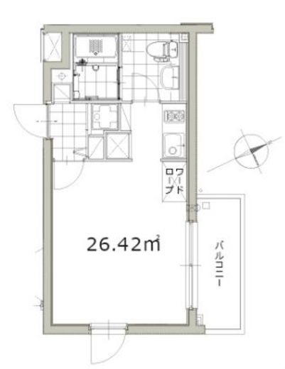 アレーロ北参道 404 間取り図