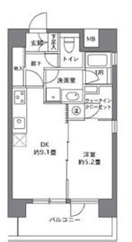 エルスタンザ白金台 1101 間取り図