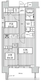 ドゥーエ両国2 601 間取り図