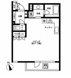 NTPRレジデンス下馬 302 間取り図