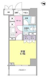 コンフォリア文京春日 405 間取り図