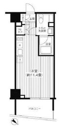 Ti-HIGASHIAZABU 506 間取り図