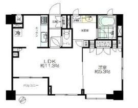 グランスイート月島リエール 2階 間取り図