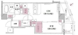 オーベル渋谷dL 1階 間取り図