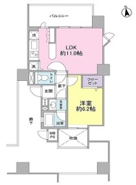 インザガーデン 606 間取り図