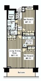 クラッサ目黒 708 間取り図