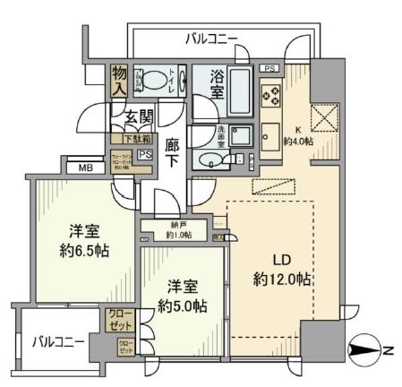 シティテラス目白 9階 間取り図