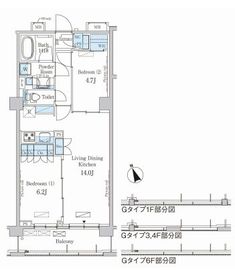 パークアクシス駒込ヒルトップ 202 間取り図