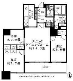 ブリリアタワー東京 24階 間取り図