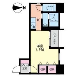 エスティメゾン恵比寿 801 間取り図