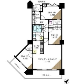 シティタワー品川 40階 間取り図