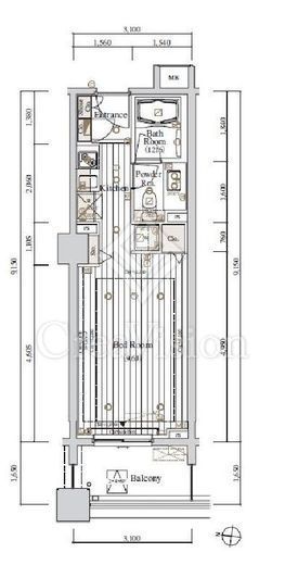 レグノ・セレーノ 6階 間取り図