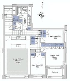 プライムメゾン御殿山 E203 間取り図