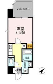 ヒルフラット大崎 508 間取り図