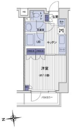 コンフォリア三田トロワ 401 間取り図