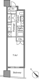 レジディア恵比寿2 502 間取り図