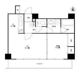 高輪三枝ビル 402 間取り図