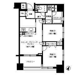 パークキューブ市ヶ谷 902 間取り図