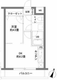 カスタリア千駄ヶ谷 105 間取り図