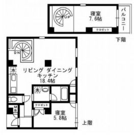 レジディア自由が丘2 306 間取り図