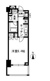 レジディア中落合 B413 間取り図